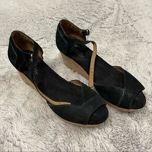 Toms Cork Wedge Sandals